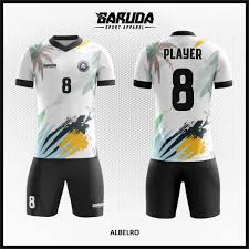 Mendapatkan harga kaos polos pada distributor termurah dan via kaoskaosbandung.com. Desain Kaos Bola Futsal Warna Putih Hitam Bernuansa Pantai Garuda Print