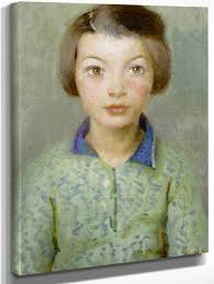 The Blue Door Newlyn By Harold Harvey Art Reproduction from Cutler Miles.