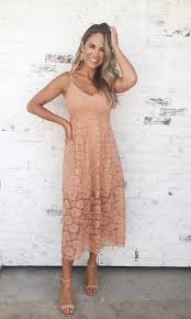 Cadence Peach Peach Lace Sleeveless Midi Dress With Heels Peach Dress Lace Dress Midi Dress Empire Waist Dress Casual Classy Summer Outfits Fancy Outfits
