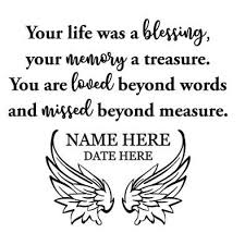 In Loving Memory Car Decal Your Life Was A Blessing Custom Memorial Vinyl Loving Memory Car Decals In Loving Memory Tattoos Memorial Tattoos