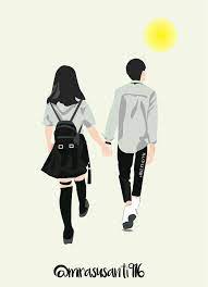 Wattpad Cover Couple Sweet Animasi Illustration Art Ilustrasi Orang Ilustrasi Karakter Ilustrasi Vektor