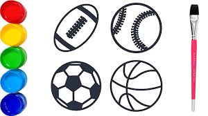 Some of the pages include activities too. Sports Balls Coloring Pages For Kids Baseball Basketball Football Soccer Coloring Pages For Kids Youtube