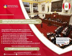 Consulta el padrón electoral en onpe y encuentra el lugar de votación. Transparencia Electoral Realizara Una Mision Para Las Elecciones Congresales Extraordinarias De Peru 2020 Transparencia Electoral