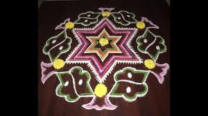 After finishing the kolam perfectly, it gives us happiness. Simple And Easy Rangoli Designs With Dots Pongal Pulli Kolam Dot Sankranti Muggulu Youtube