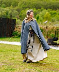 Cape with Long Buttons Marie Grey