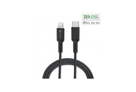 Lightning is a proprietary computer bus and power connector created and designed by apple inc. 4smarts Mfi Usb Typ C Auf Lightning Kabel Rapidcord Pd 1m Grau Schwarz Hertie De