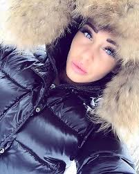 Grey Launi Ursula Black Padded Faux Fur Hooded Coat Fur Hood
