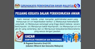 Jawatan Kosong Di Jabatan Mineral Dan Geosains Malaysia 2019 Jobcari Com Jawatan Kosong Terkini