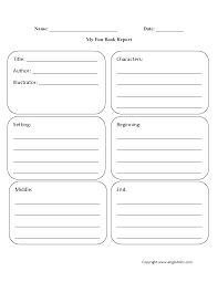 Book Report Worksheets Book Report Templates Biography Book Report Template First Grade Books
