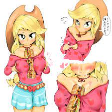1355906 - suggestive, artist:fromamida, edit, applejack, equestria girls,  legend of everfree, boho, boob window, boobjob, breasts, busty applejack,  clothed boobjob, clothes, female, food, heart, looking at you, mayonnaise,  not porn, nudity, sandwich,