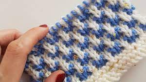 Iki Renkli Tirtil Orgu Two Colour Butterfly Knitting Desenler Orgu Baby Knitting Patterns