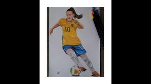 Com isso, passou a deter, isoladamente, o maior número de títulos de melhor atleta de futebol do mundo, entre homens e mulheres. Desenhando A Jogadora De Futebol Andressinha Drawing Andressinha Football Player Youtube