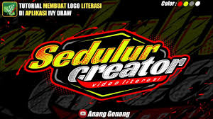  Tutorial Membuat Logo Keren Di Ivy Draw Sedulur Creator Video Literasi In 2021 Ivy Draw Text Design Text Art
