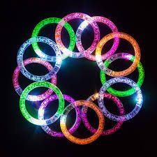 Kids Led Bracelets Light Up Party Favor Toys Glow In Dark 12 Wedding School New Ebay