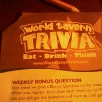 The end of the summer work week is never a great time for productivity anyway, so why. Trivia Night Bailey S Bar Grille 4 Visitors