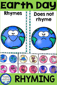 Once students are familiar with a rhyme, they will anticipate the sound of another word. Earth Day Rhymes Earth Day Activities Rhyming Activities Circle Time Activities
