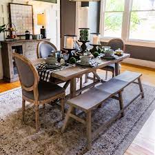 Kirkland S On Instagram The Table Is Set The Pie Has Cooled Now Where Are The Chil Rustic Kitchen Tables Farmhouse Table With Bench Farmhouse Dining Table