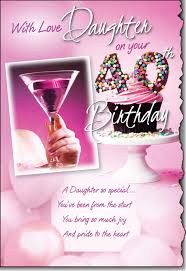 If you're looking for good birthday gifts to send to loved ones, you really can't go wrong with a birthday rose bouquet. Prelude With Love Daughter 40th Birthday Card Lovely Verse Buy Online In China At Desertcart 188536446