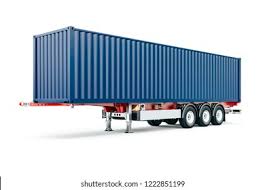 The contral chain drive first originated in 1995 when it became readily apparent that a steel cable couldn't push anything including a container off a tilted delivery trailer's deck….it was a tug of war to see if the. 3d Cargo Shipping Container Trailer On Stock Illustration 1222851199