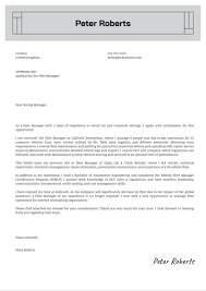 Let's state this up front: Fleet Manager Cover Letter Example Kickresume