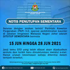 Jabatan Imigresen Malaysia Negeri Johor Foto Facebook