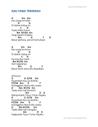 Hingga satu masa kutemukan bagian terindah. Chord Java Jive Kau Yang Terindah