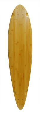The nice think about a blank board is that you can decorate it as you want it. Longboard Pintail Deck Blank Bamboo Longboard Decks