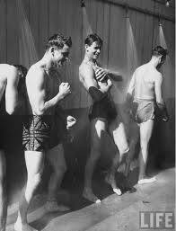 Soldiers Showering The Sand Off Themselves At A Servicemen S Country Club Location Chicago Il Us Date Taken 1943 Kodak Moment Pretty Boys Vintage Pictures