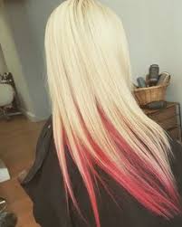 Blond Highlights With Pink Red Underneath Pink Blonde Hair Blonde Highlights Pink Underneath Hair