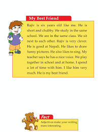 Writing Skill Grade 1 Descriptive My Best Friend 3 English Writing Skills Descriptive Writing Reading Comprehension Lessons