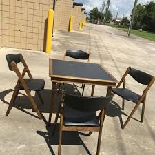 Gojooasis folding table & chair rattan set, brown. Coronet Wonderfold Folding Card Table And Chair Set For Sale In Houston Tx 5miles Buy And Sell