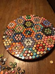 Bottle Cap Table Top Bottle Cap Table Bottle Top Tables Bottle Cap Crafts