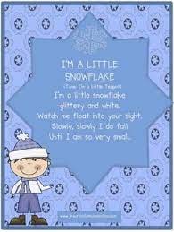 Winter Snowflake Song Literacy Activities I M A Little Snowflake Winter Activities Preschool Snowflake Song Winter Crafts For Kids