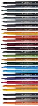 Pitt Brush Pen Colour Chart Graphics Information Hints And