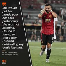 Manchester united fans are convinced paul pogba will stay at the club after he was seen copying bruno fernandes' trademark celebration during their opening day win against leeds. 90min Twitter Da I Like To Come Home After A Match And Hear I Love You But You Really Should Ve Scored Today Good Passing Yes But Many Missed Chances Bruno Fernandes Explains