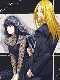 small breasts, 1boy, fishnet sleeves, long hair, breasts - Anime R34