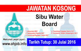 We did not find results for: Jawatan Kosong Sibu Water Board 30 Julai 2016 Jawatan Kosong Kerajaan Swasta Terkini Malaysia 2021 2022