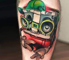 Loreprod tattoo hip hop tattoo tattoos tattoo designs. Boombox Tattoo By Uncl Paul Knows Post 28502