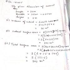 Check spelling or type a new query. The Volume Of A Cuboid Is Twice The Volume Of A Cube If The Dimensions Of The Cuboid Are 9 Cm 8 Cm And 6 Cm The Total Surface Area Of The Cube Is