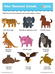 Motor Movement Animals Activity Sheet Learning Resources Blog Animal Activities Activity Sheets Activity Sheets For Kids