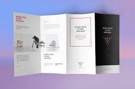 11x17 quad fold brochure template. Quad Fold Flyer Mockups Brochure Mockup Free Brochure Psd Brochure Design Template