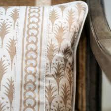The home decor superstore | at home. Fortuny Pillow Piumette Italian Fabric Fig Dove
