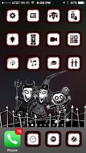 10 best and most current nightmare before christmas phone wallpaper for desktop with full hd 1080p (1920 × 1080) free download. Nightmare Before Xmas Theme By Asubmarinewinter Install This Ios Theme Without Jailbreak On Your Iphone Or Ipad