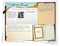 Diary Of Anne Frank Activities That Will Strengthen Descriptive Writing Grades 3 8 Anne Frank Descriptive Writing Writing Lessons