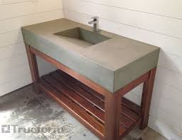 bathroom sink diy, concrete bathroom