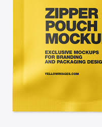 That's my new a4 (a5 or a6) paper mockup. Paper Pouch W Zipper Mockup In Pouch Mockups On Yellow Images Object Mockups
