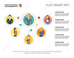 Organization Structure Slide Template Business Data Graph