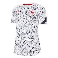 As camisas são importadas e fabricadas em variados países de acordo com cada time/seleção, e chegam direto à sua casa por intermédio da. Camisa Selecao Franca Pre Jogo 20 21 Nike Feminina Branco Azul Allianz Parque Shop
