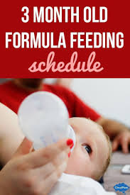 3 month old formula feeding schedule 3 month old schedule