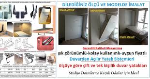 Yatak boyutları göz önüne alındığında ebat olarak çok daha fazlasına ihtiyaç duyacağınız ortaya çıkıyor. Duvara Monte Katlanir Yatak Yapimi Fiyatlari Modelleri 0530 Imalati Yapan Satan Yerler Satin Al Gom Duvara Monte Yatak Mekanizmalari